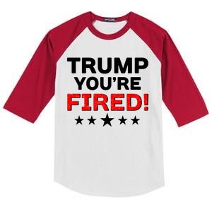 Trump You're Fired! Pro Biden Kids Colorblock Raglan Jersey