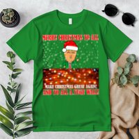 Trump Yuge Merry Chrsitmas To All & Build A Wall Premium T-Shirt