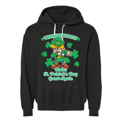 Trumpechaun - Make St Patrick's Day Great Again Garment-Dyed Fleece Hoodie