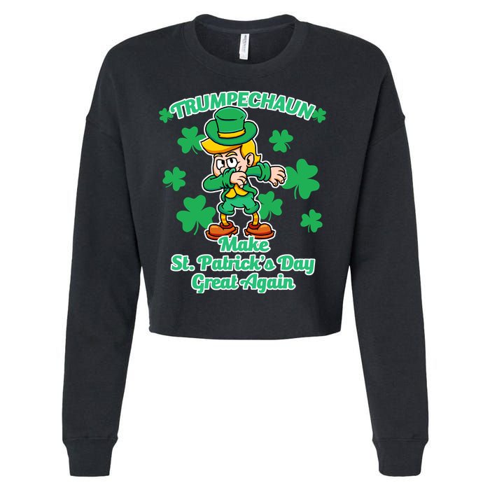 Trumpechaun - Make St Patrick's Day Great Again Cropped Pullover Crew