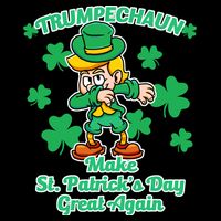 Trumpechaun - Make St Patrick's Day Great Again Cropped Pullover Crew
