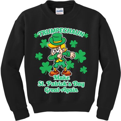 Trumpechaun - Make St Patrick's Day Great Again Kids Sweatshirt