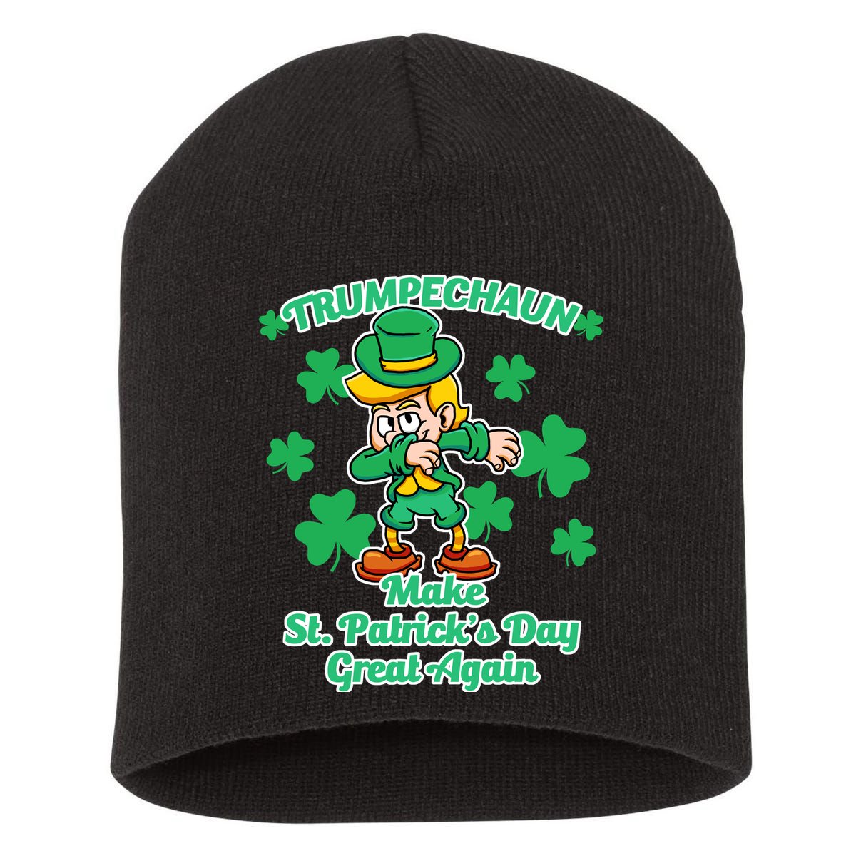 Trumpechaun - Make St Patrick's Day Great Again Short Acrylic Beanie