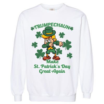 Trumpechaun - Make St Patrick's Day Great Again Garment-Dyed Sweatshirt
