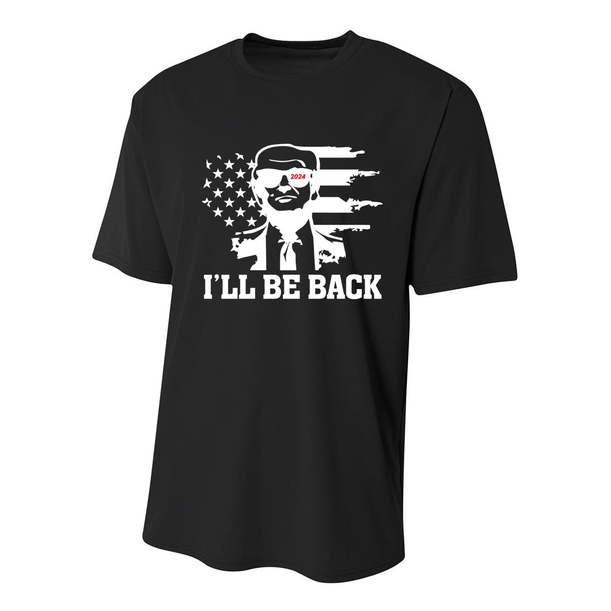 Trumpinator I'll Be Back 2024 Pro Trump Youth Performance Sprint T-Shirt