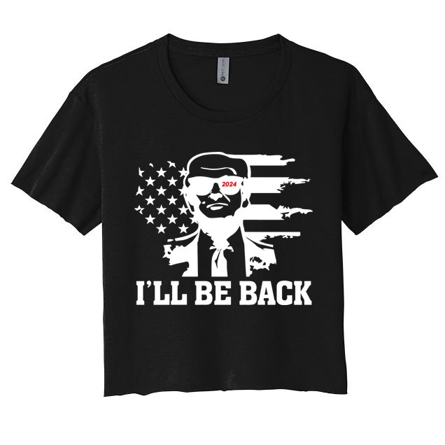 Trumpinator I'll Be Back 2024 Pro Trump Crop Top