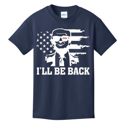 Trumpinator I'll Be Back 2024 Pro Trump Kids T-Shirt