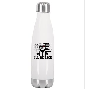 Trumpinator I'll Be Back 2024 Pro Trump Stainless Steel Insulated Water Bottle