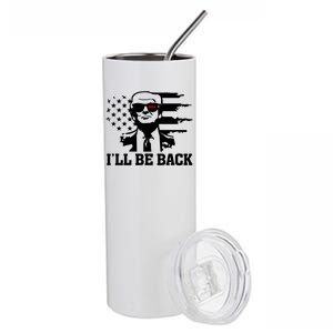 Trumpinator I'll Be Back 2024 Pro Trump Stainless Steel Tumbler