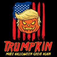 Trumpkin American Flag Make Halloween Great Again City Backpack