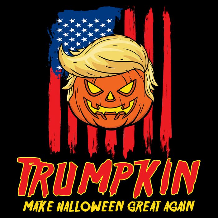 Trumpkin American Flag Make Halloween Great Again City Backpack