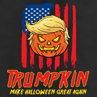 Trumpkin American Flag Make Halloween Great Again Adult Drive Performance Visor