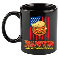 Trumpkin American Flag Make Halloween Great Again 11oz C Handle Ceramic Mug