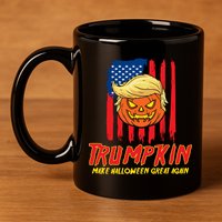 Trumpkin American Flag Make Halloween Great Again 11oz C Handle Ceramic Mug