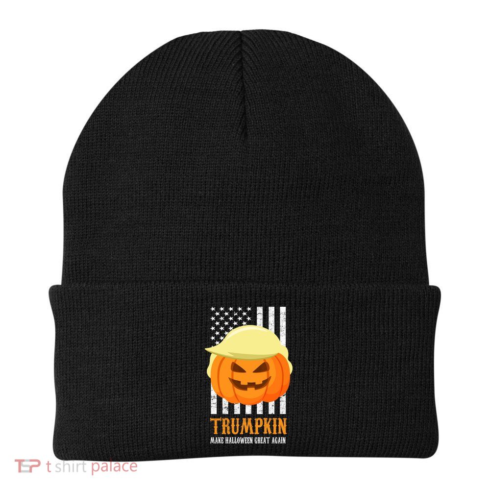 Trumpkin Donald Trump Funny Halloween Beanie