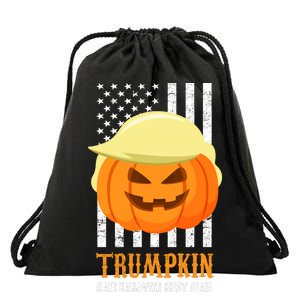 Trumpkin Donald Trump Funny Halloween Drawstring Bag