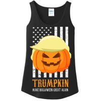 Trumpkin Donald Trump Funny Halloween Ladies Essential Tank