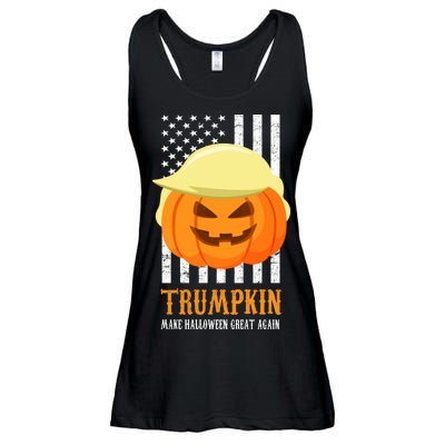 Trumpkin Donald Trump Funny Halloween Ladies Essential Flowy Tank