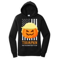 Trumpkin Donald Trump Funny Halloween Women's Pullover Hoodie