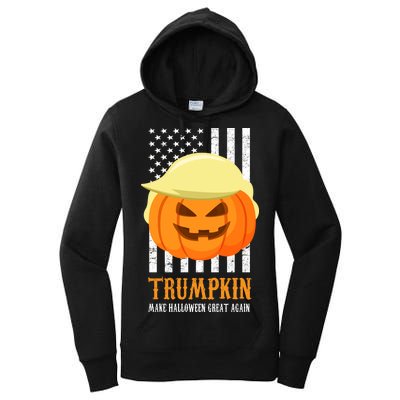 Trumpkin Donald Trump Funny Halloween Women's Pullover Hoodie