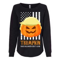 Trumpkin Donald Trump Funny Halloween Womens California Wash Sweatshirt