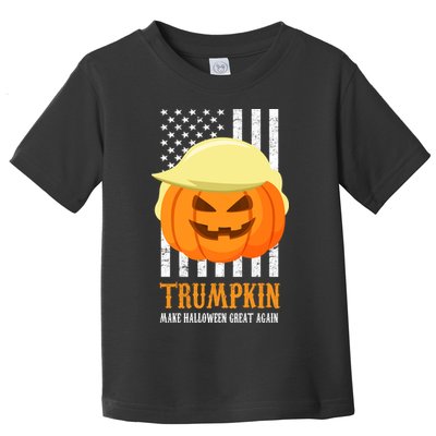 Trumpkin Donald Trump Funny Halloween Toddler T-Shirt