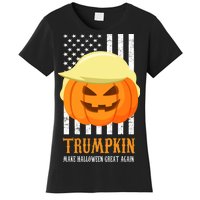 Trumpkin Donald Trump Funny Halloween Women's T-Shirt