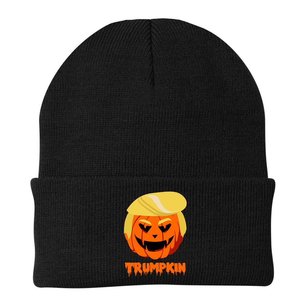Trumpkin Funny Donald Trump Pumpkin Beanie