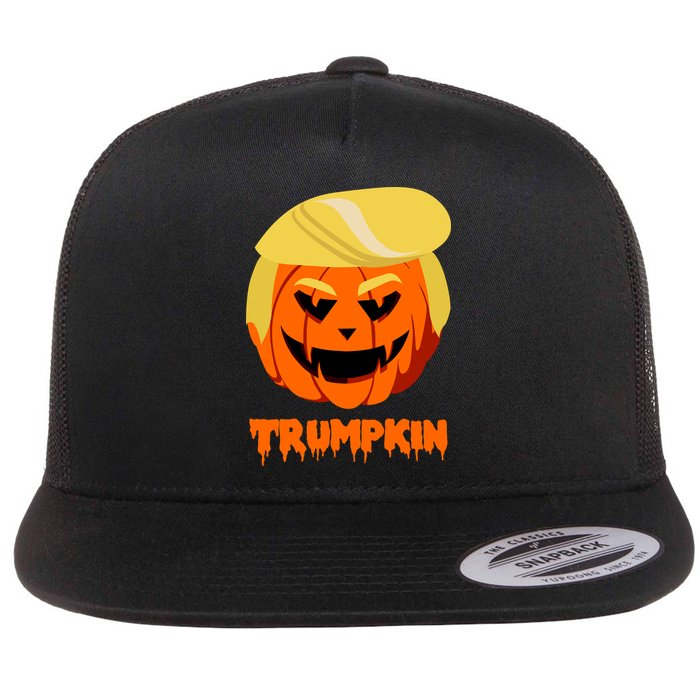 Trumpkin Funny Donald Trump Pumpkin Flatbill Hat