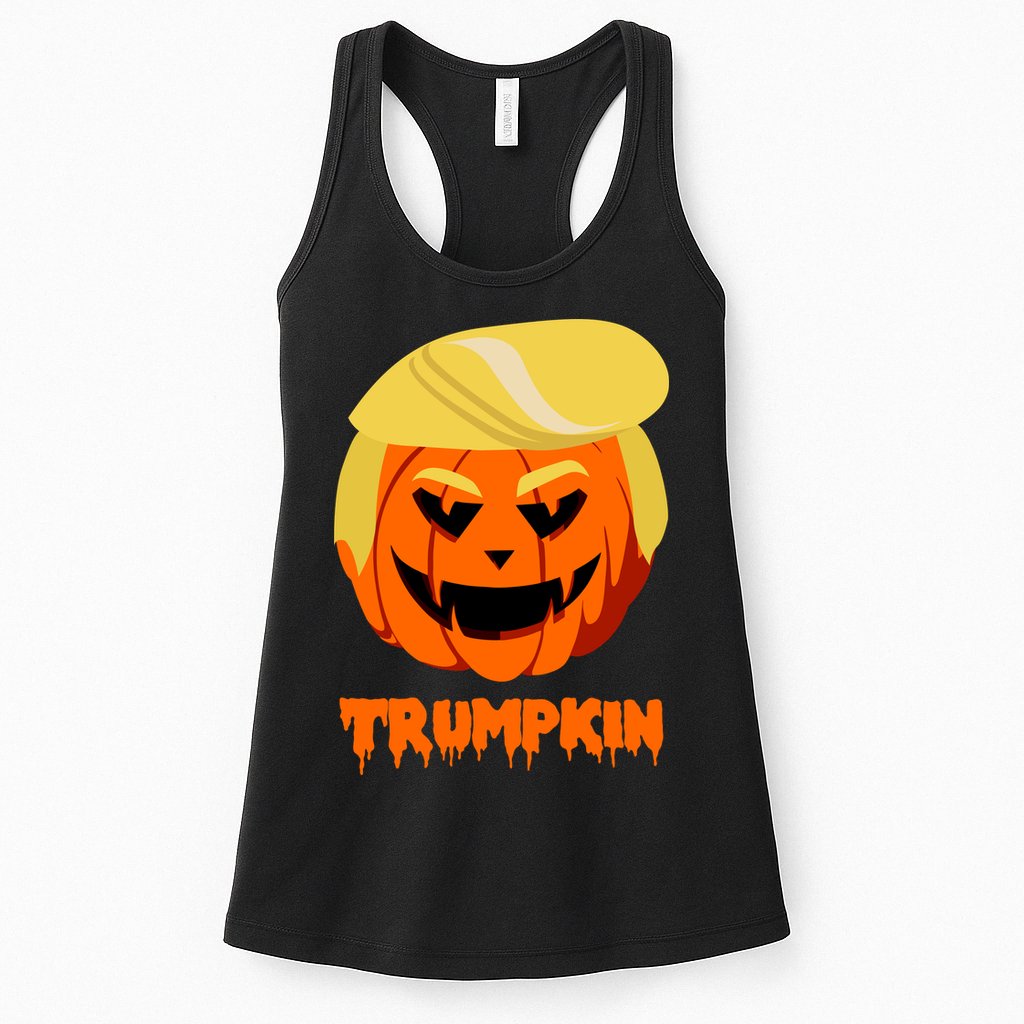 Trumpkin Funny Donald Trump Pumpkin Womens Tank Top