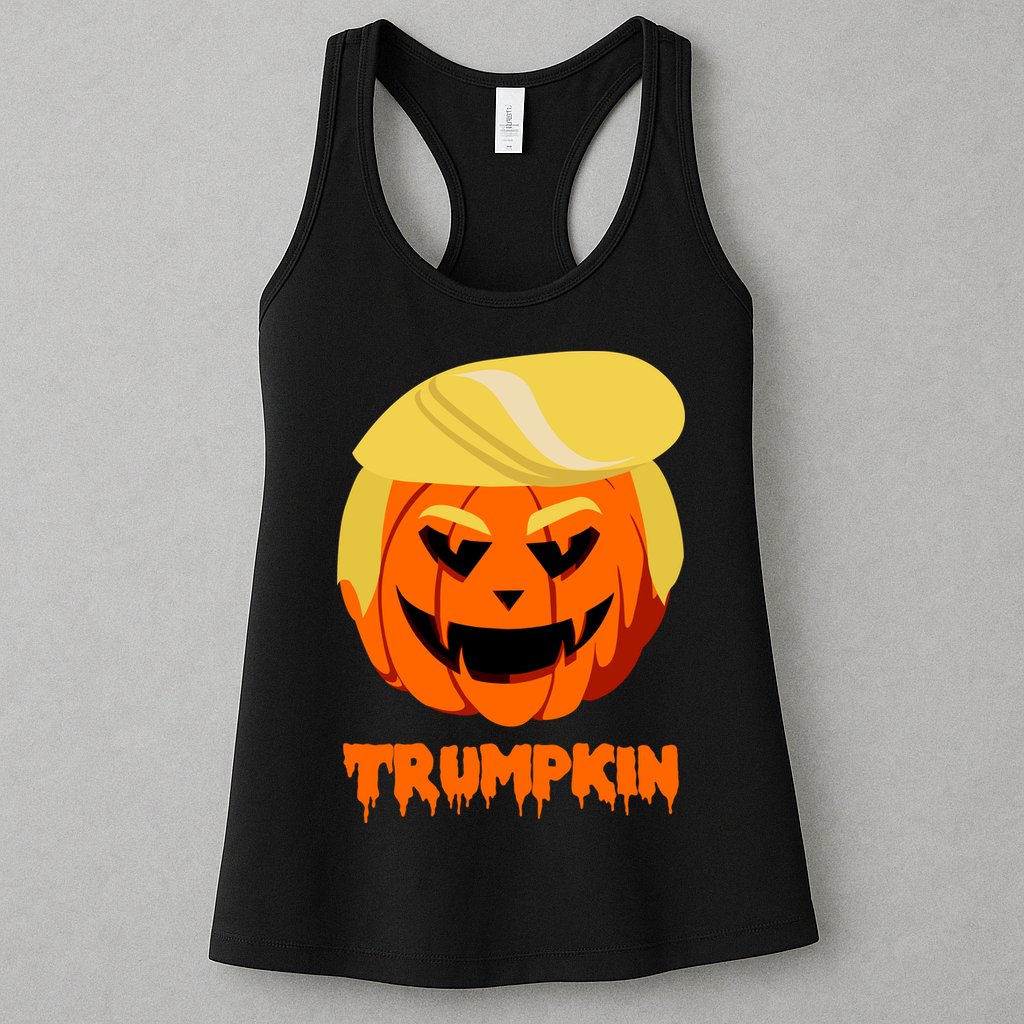 Trumpkin Funny Donald Trump Pumpkin Womens Tank Top