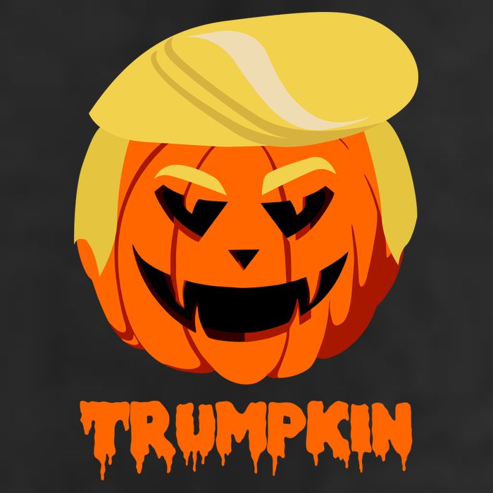 Trumpkin Funny Donald Trump Pumpkin Trucker Hat