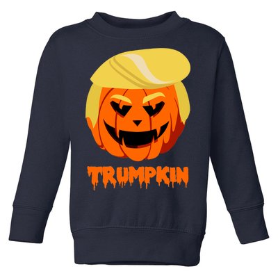 Trumpkin Funny Donald Trump Pumpkin Toddler Sweatshirt