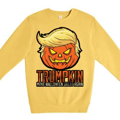 Trumpkin Make Halloween Great Again Premium Crewneck Sweatshirt