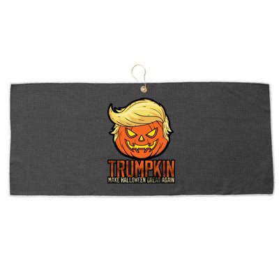 Trumpkin Make Halloween Great Again Large Microfiber Waffle Golf Towel