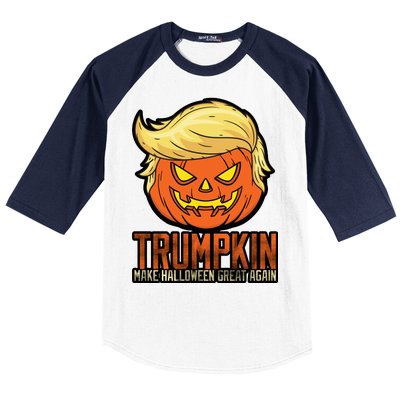 Trumpkin Make Halloween Great Again Baseball Sleeve Shirt