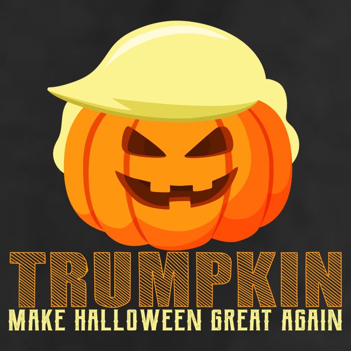 Trumpkin Make Halloween Great Again Donald Trump 7 Panel Mesh Trucker Snapback Hat