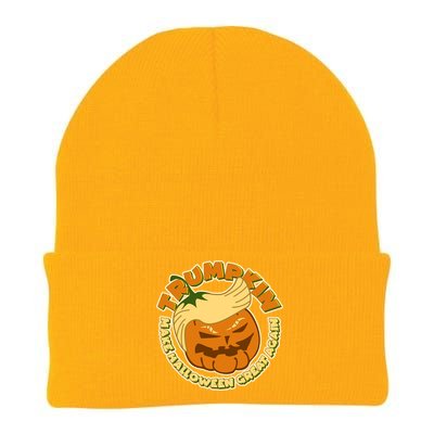 Trumpkin Make Halloween Great Again Fun Pumpkin Knit Cap Winter Beanie