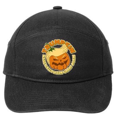 Trumpkin Make Halloween Great Again Fun Pumpkin 7-Panel Snapback Hat