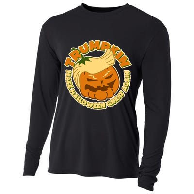Trumpkin Make Halloween Great Again Fun Pumpkin Cooling Performance Long Sleeve Crew