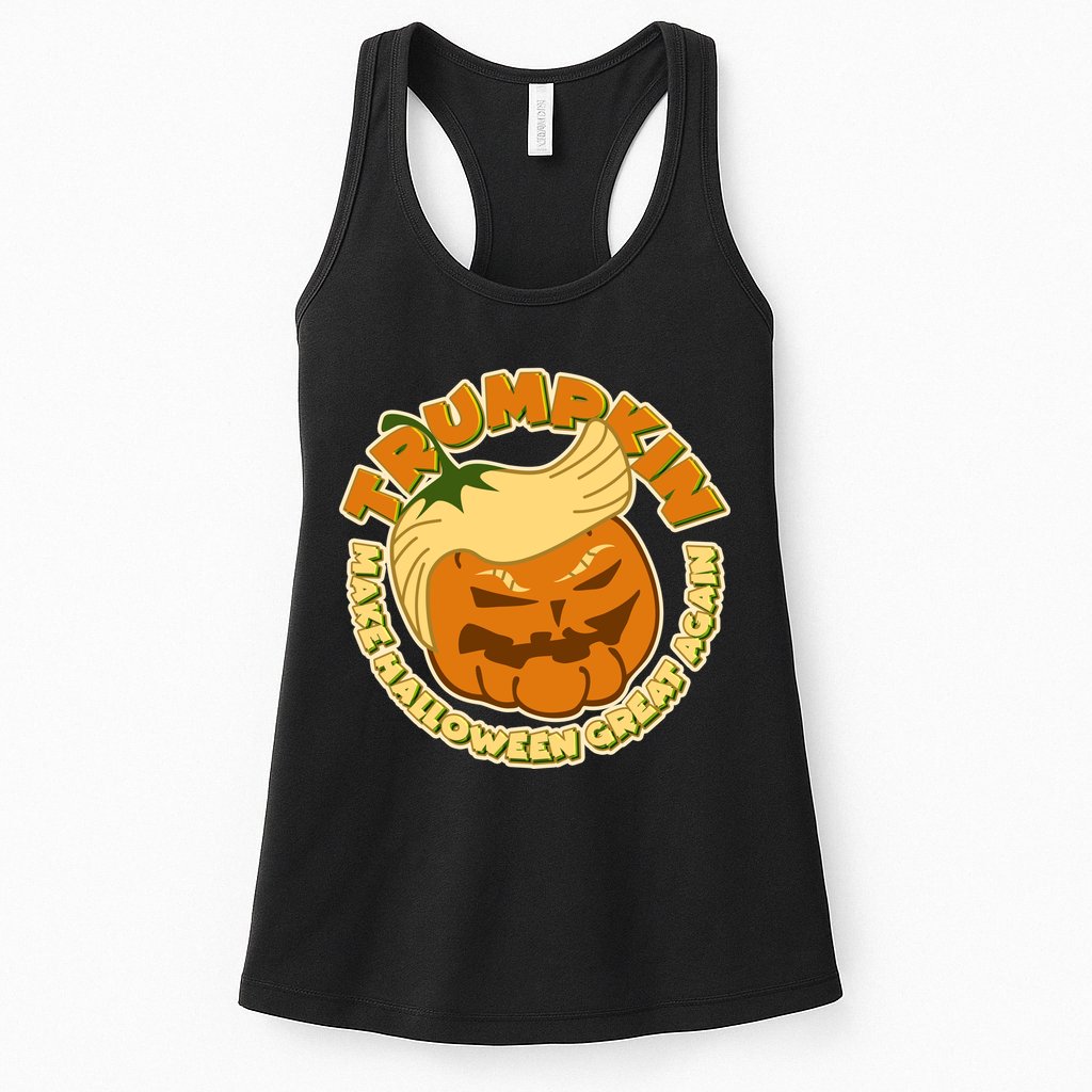 Trumpkin Make Halloween Great Again Fun Pumpkin Womens Tank Top
