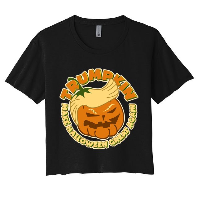Trumpkin Make Halloween Great Again Fun Pumpkin Crop Top
