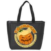 Trumpkin Make Halloween Great Again Fun Pumpkin Zip Tote Bag