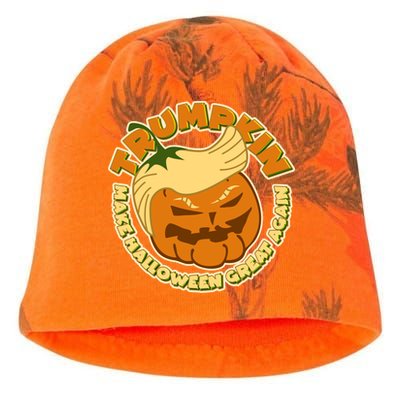 Trumpkin Make Halloween Great Again Fun Pumpkin Kati - Camo Knit Beanie