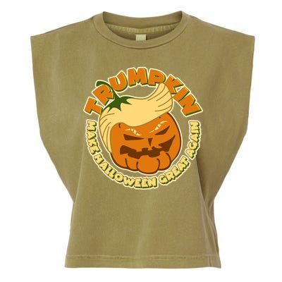 Trumpkin Make Halloween Great Again Fun Pumpkin Garment-Dyed Women's Muscle Tee