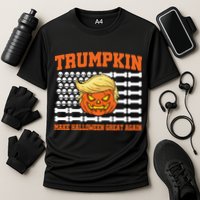 Trumpkin Make Halloween Great Again Skull Bone Flag Cooling Performance Crew T-Shirt