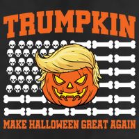 Trumpkin Make Halloween Great Again Skull Bone Flag Adult Drive Performance Visor