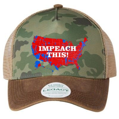 Trump's Impeachment Map Impeach This! Legacy Tie Dye Trucker Hat