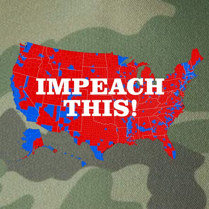 Trump's Impeachment Map Impeach This! Legacy Tie Dye Trucker Hat