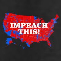 Trump's Impeachment Map Impeach This! 7 Panel Mesh Trucker Snapback Hat